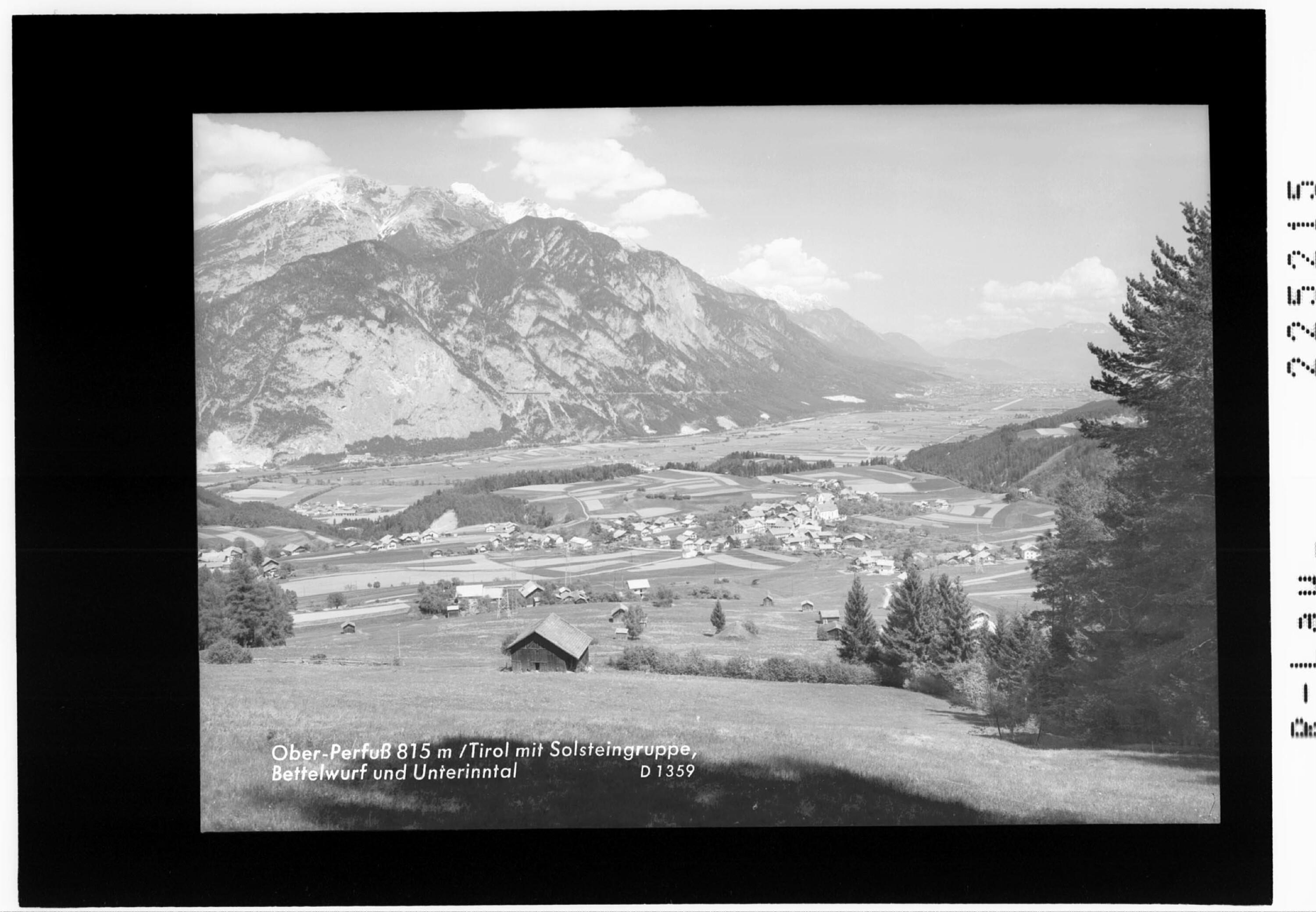 Oberperfuß 815 m / Tirol mit Solsteingruppe - Bettelwurf und Unterinntal></div>


    <hr>
    <div class=