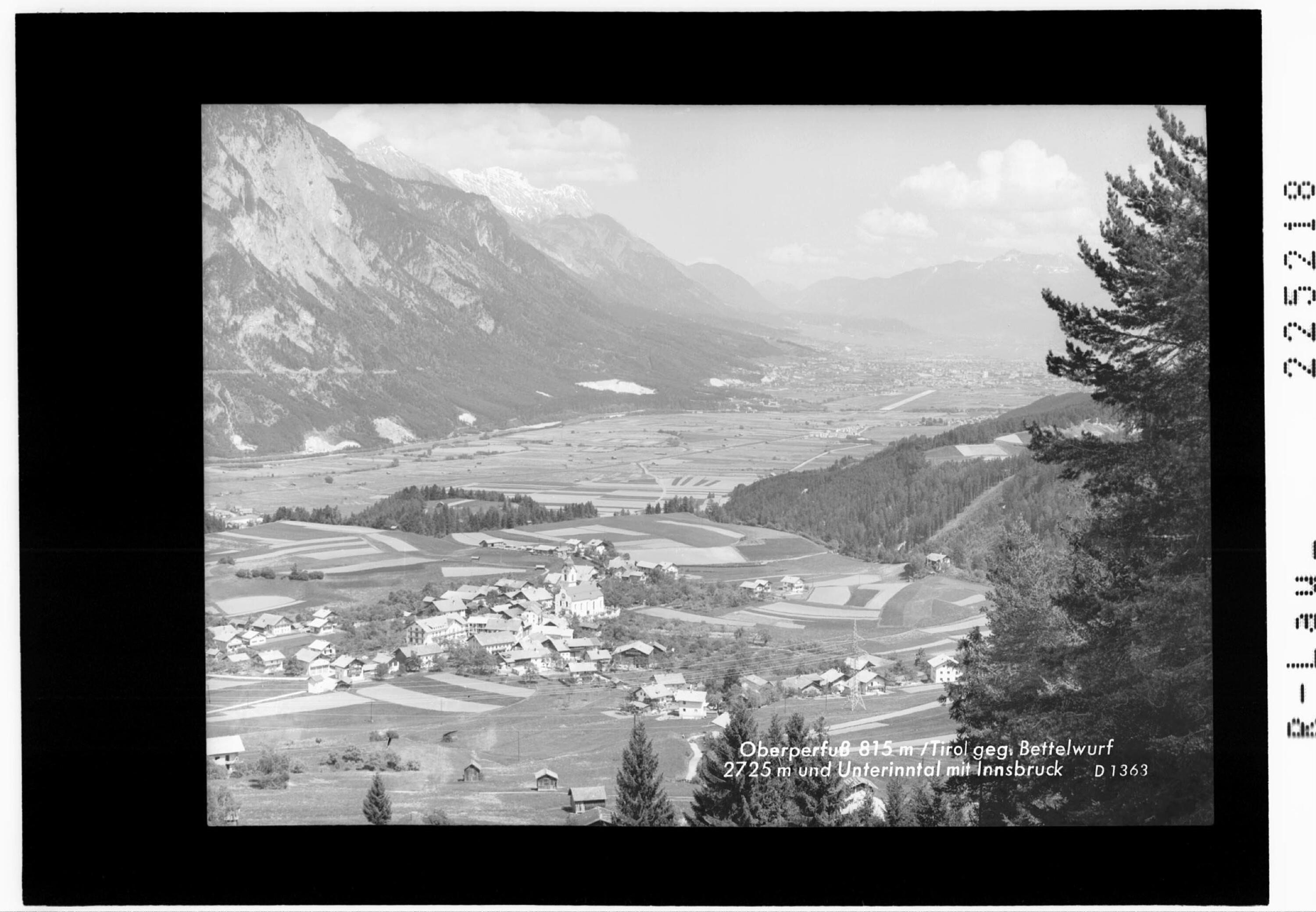 Oberperfuß 815 m / Tirol gegen Bettelwurf 2725 m und Unterinntal mit Innsbruck></div>


    <hr>
    <div class=