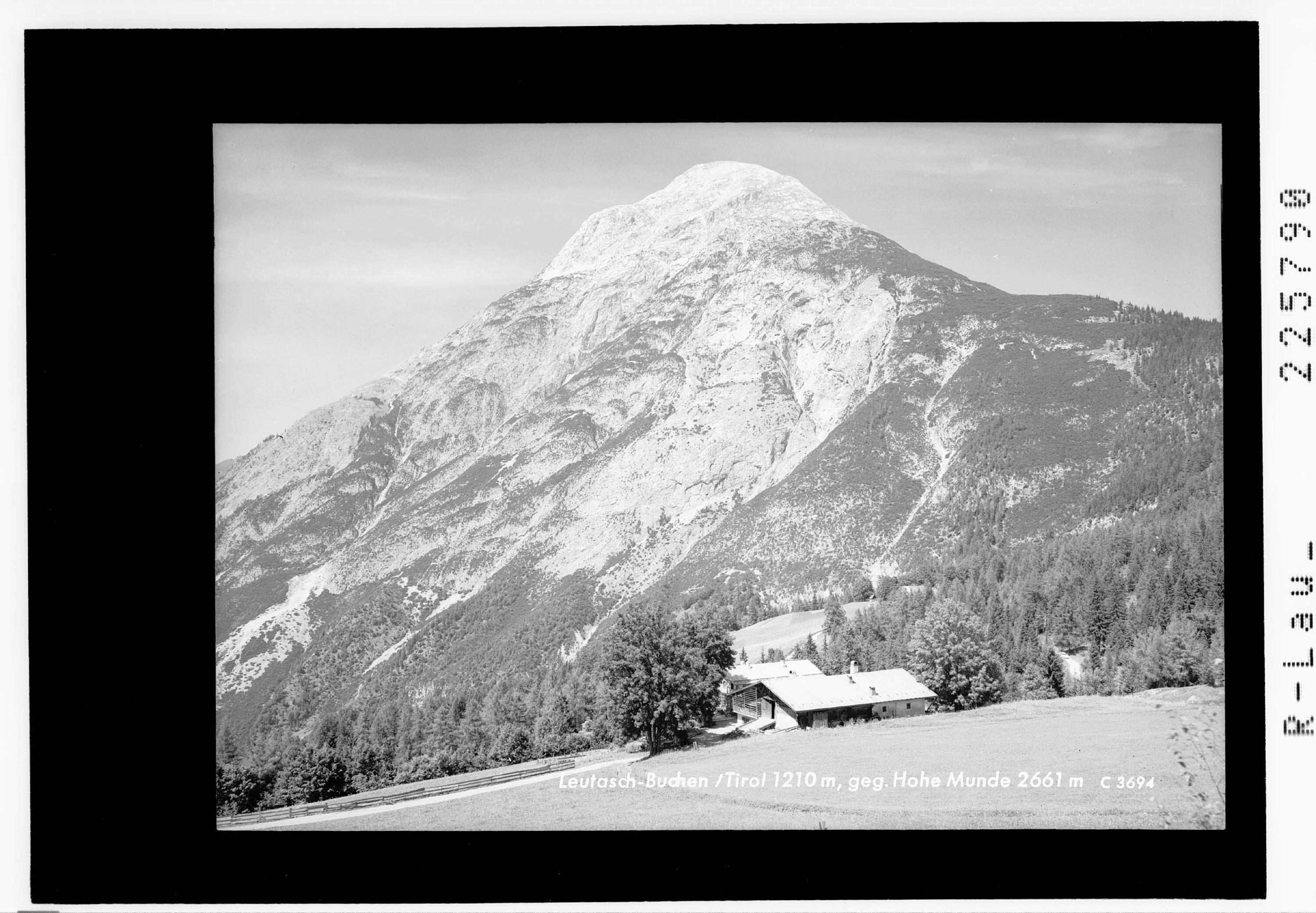 Leutasch - Buchen / Tirol 1210 m gegen Hohe Munde 2661 m></div>


    <hr>
    <div class=