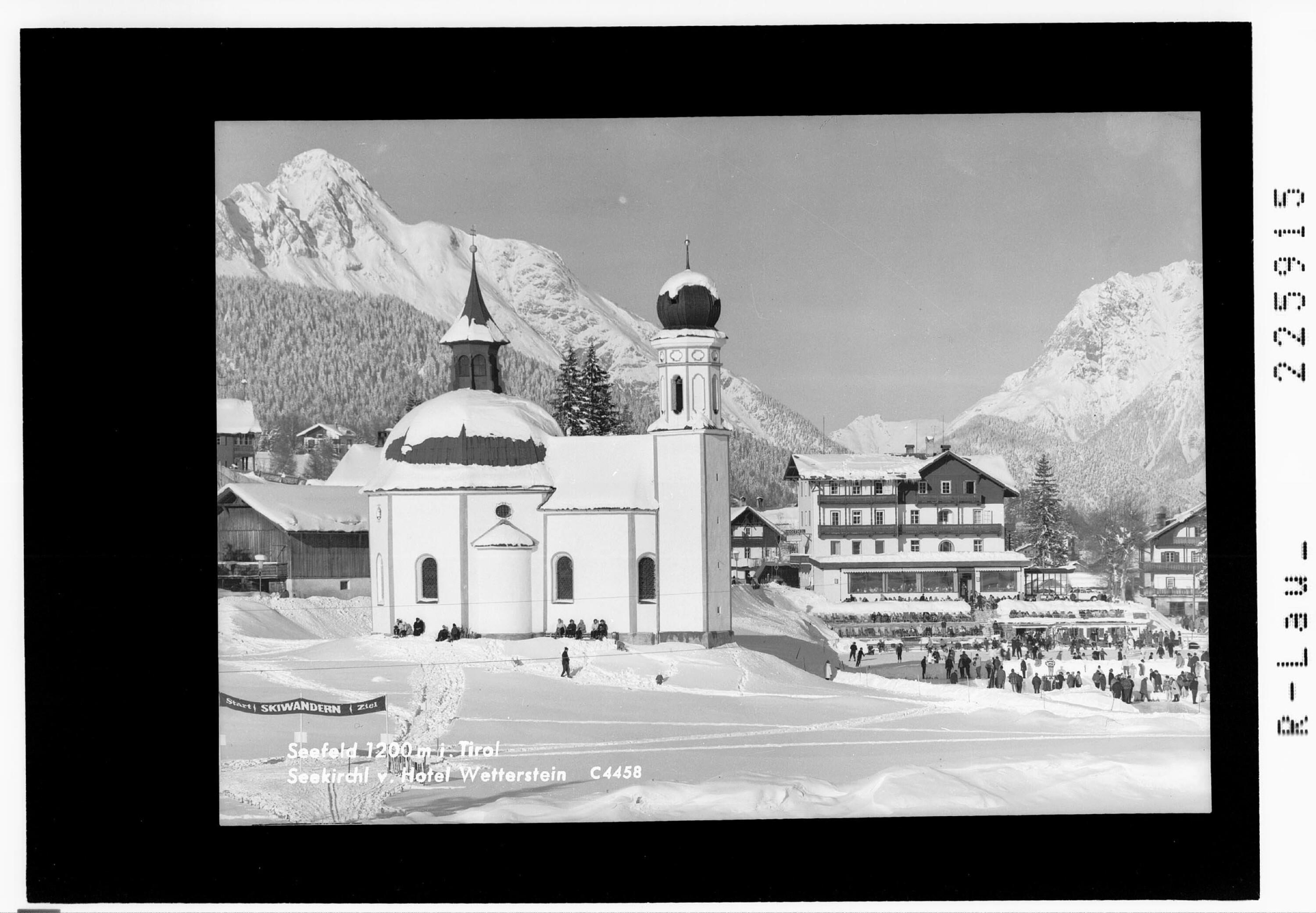 Seefeld 1200 m in Tirol / Seekirchl und Hotel Wetterstein></div>


    <hr>
    <div class=