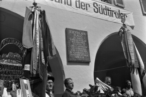 25 Jahre Verband der Südtiroler in Vorarlberg - Einweihung Südtirolerplatz / Oskar Spang von Spang, Oskar