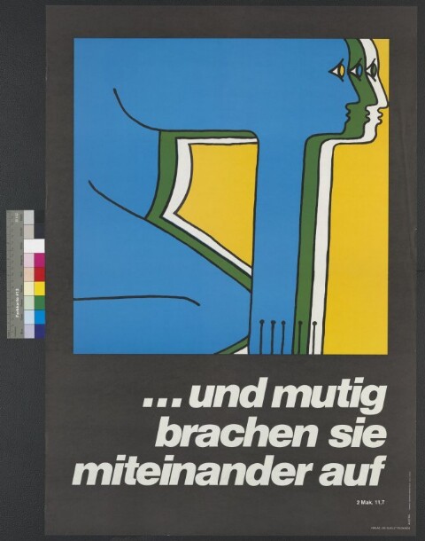 Plakat des Verlags 'Die Quelle' Feldkirch / Josef Hanser von Vorarlberger Graphische Anstalt
