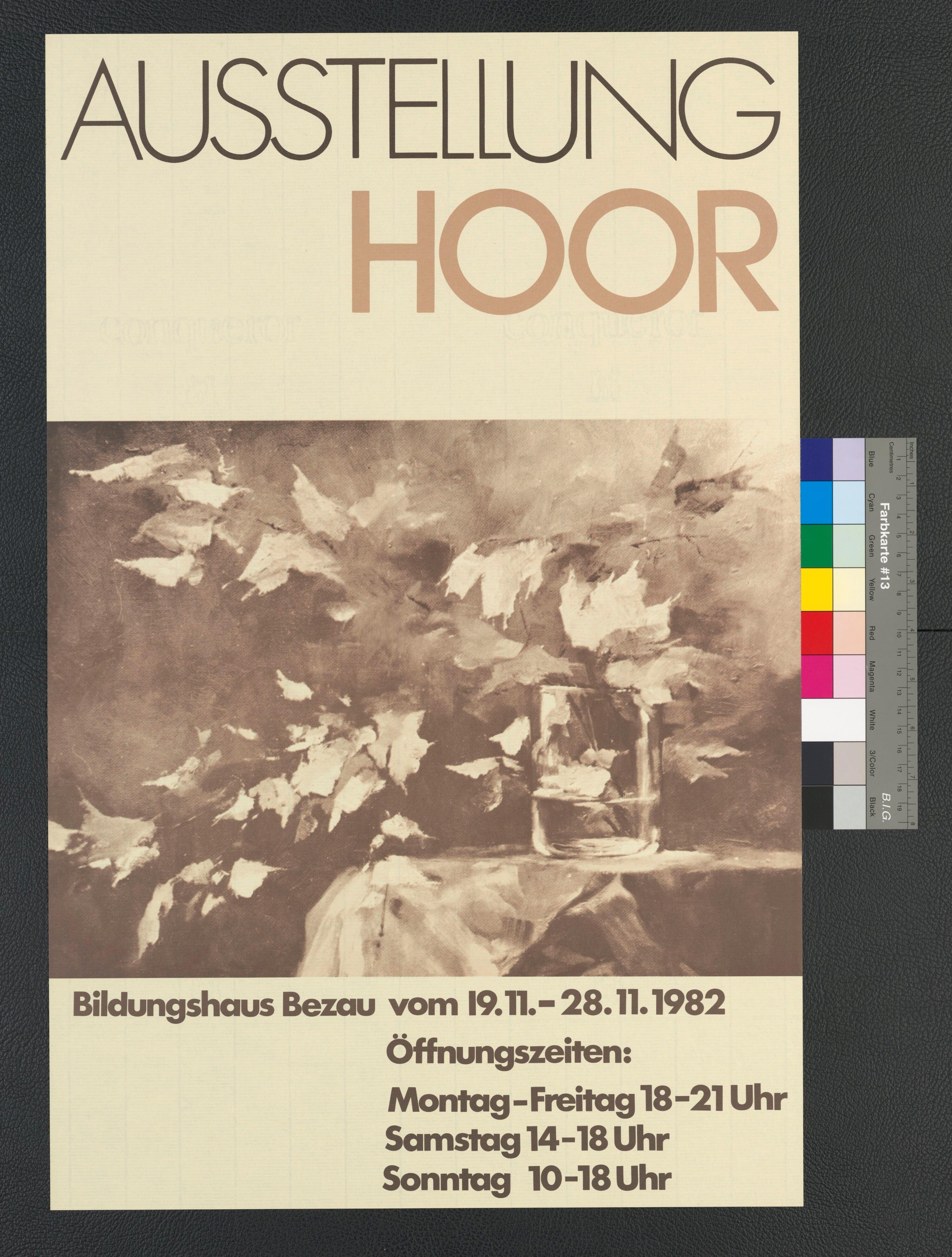 Ausstellungsplakat von 'Hoor' im Bildungshaus Bezau 1982></div>


    <hr>
    <div class=