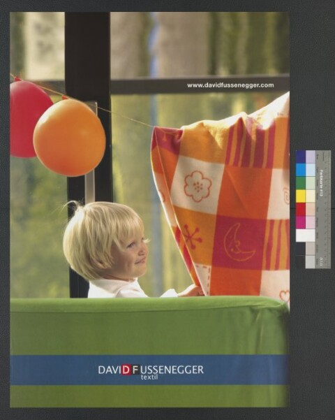 Werbeplakat von David Fussenegger Textil / David Fussenegger; Rita Bertolini, Bertolini LDT von [Hersteller nicht ermittelbar]