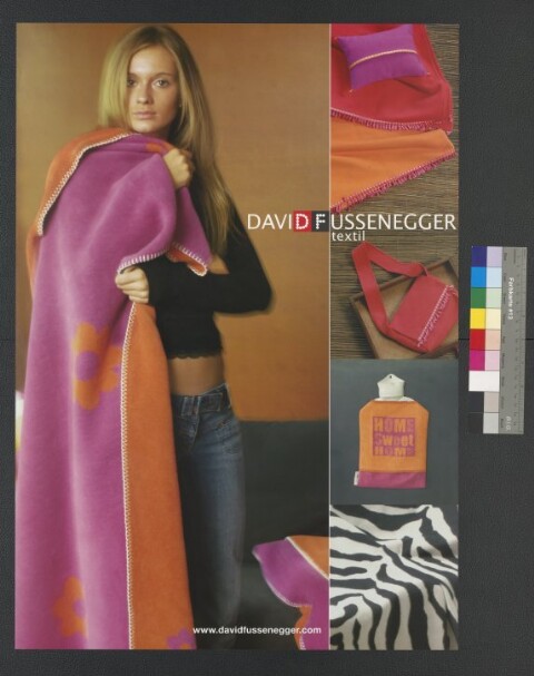 Werbeplakat von David Fussenegger Textil / David Fussenegger; Rita Bertolini, Bertolini LDT von [Hersteller nicht ermittelbar]