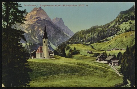 Schröcken, i. Bregenzerwald, mit Künzelspitze 2307 m. von Hartmann, Emil