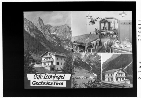 Cafe Leonhard / Gschnitz / Tirol von Wilhelm Stempfle