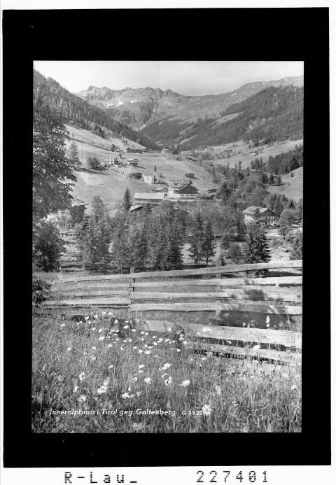 Inneralpbach in Tirol gegen Galtenberg von Wilhelm Stempfle