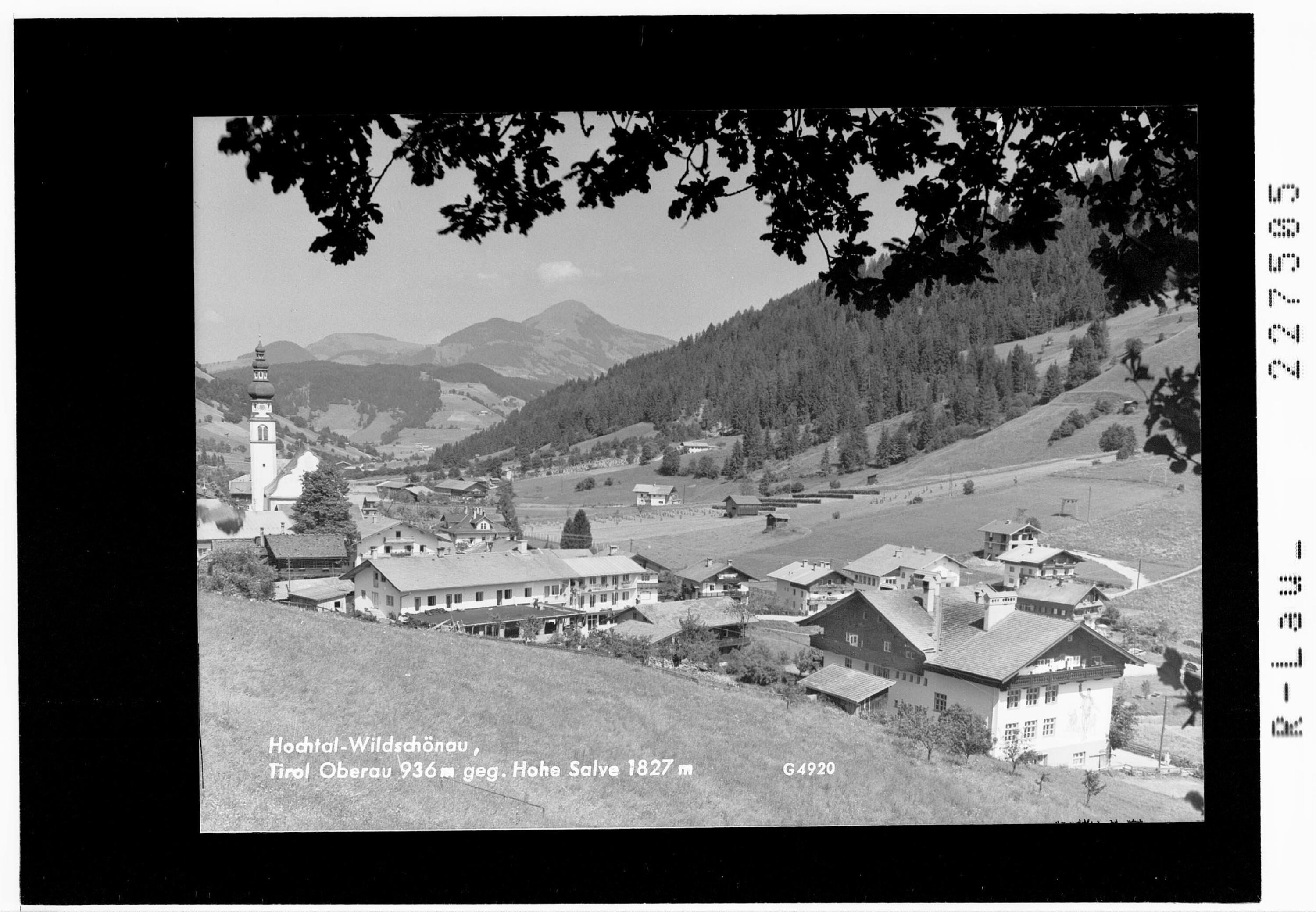 Hochtal Wildschönau / Tirol / Oberau 936 m gegen Hohe Salve 1827 m></div>


    <hr>
    <div class=