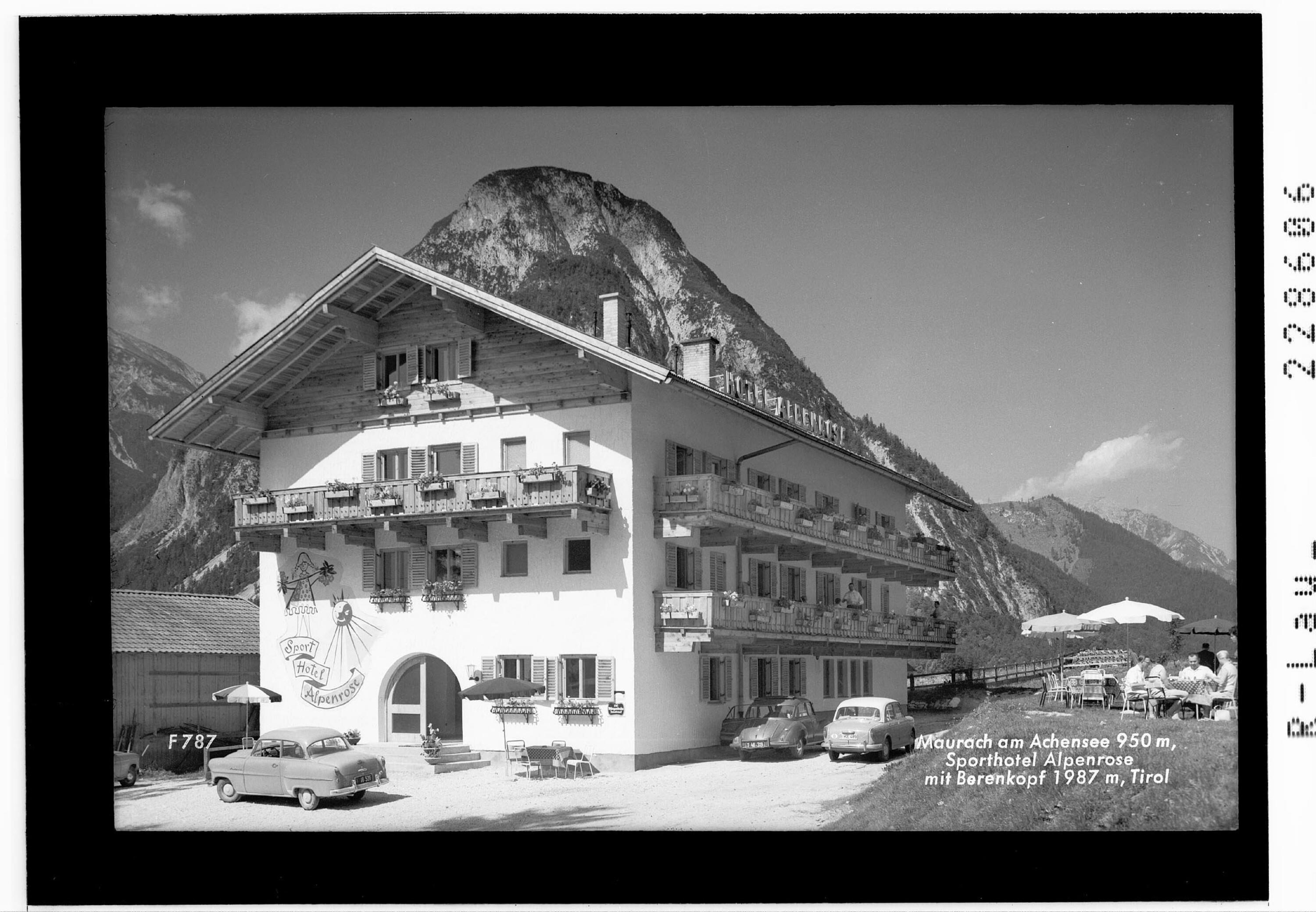 Maurach am Achensee 950 m / Sporthotel Alpenrose mit Bärenkopf 1987 m / Tirol></div>


    <hr>
    <div class=
