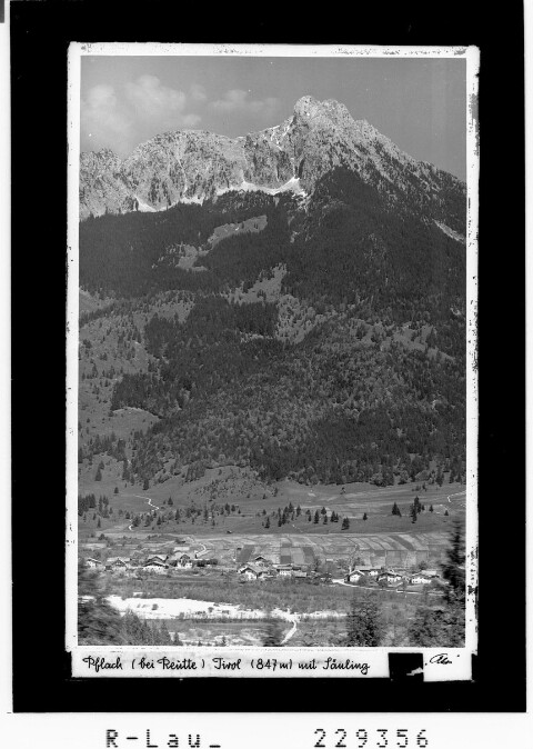 Pflach ( bei Reutte ) Tirol 847 m mit Säuling von Kohlbauer