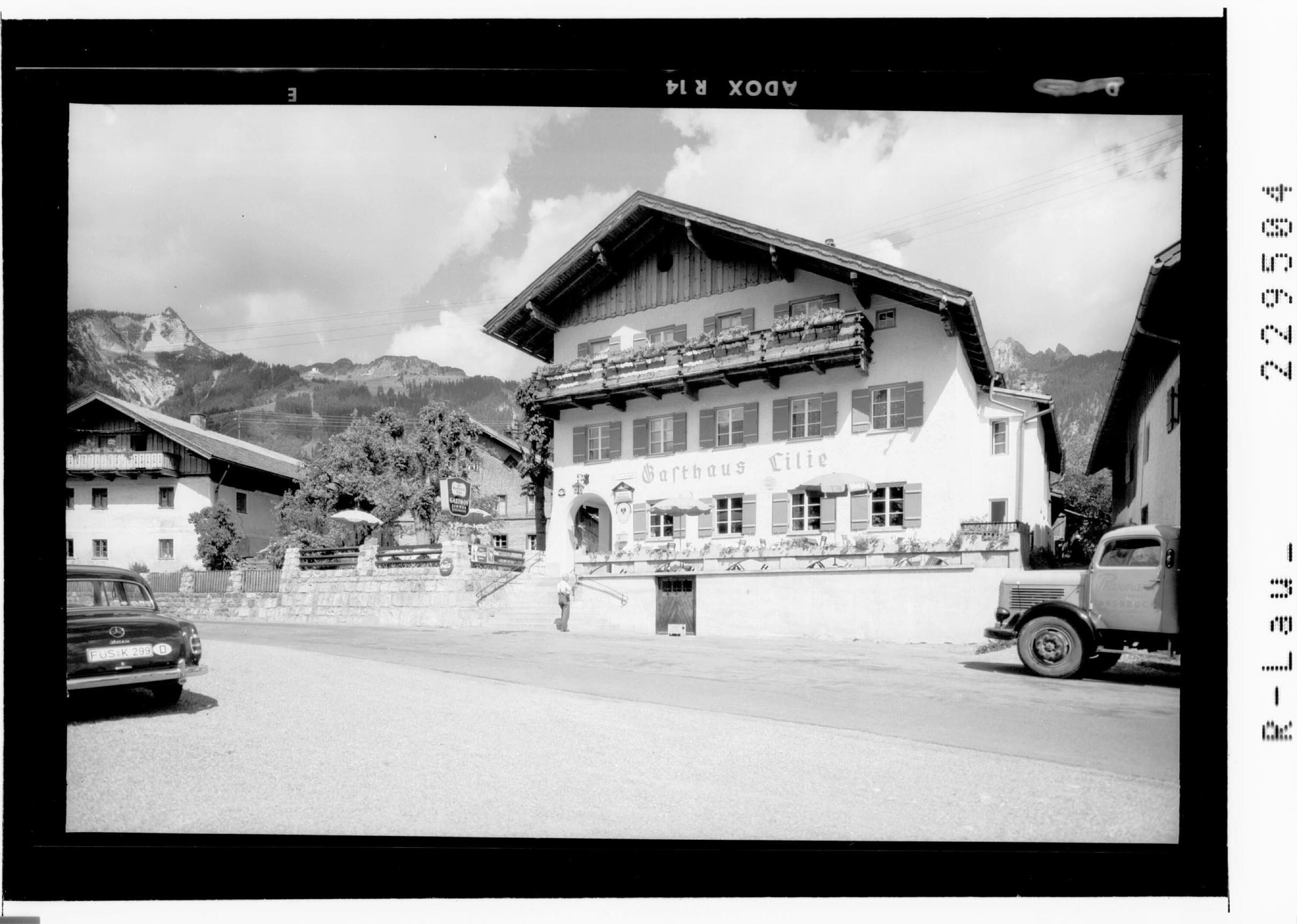 [Gasthaus Lilie in Höfen bei Reutte im Ausserfern gegen Hornbergl - Hahnenkamm und Gehrenspitze / Tirol]></div>


    <hr>
    <div class=