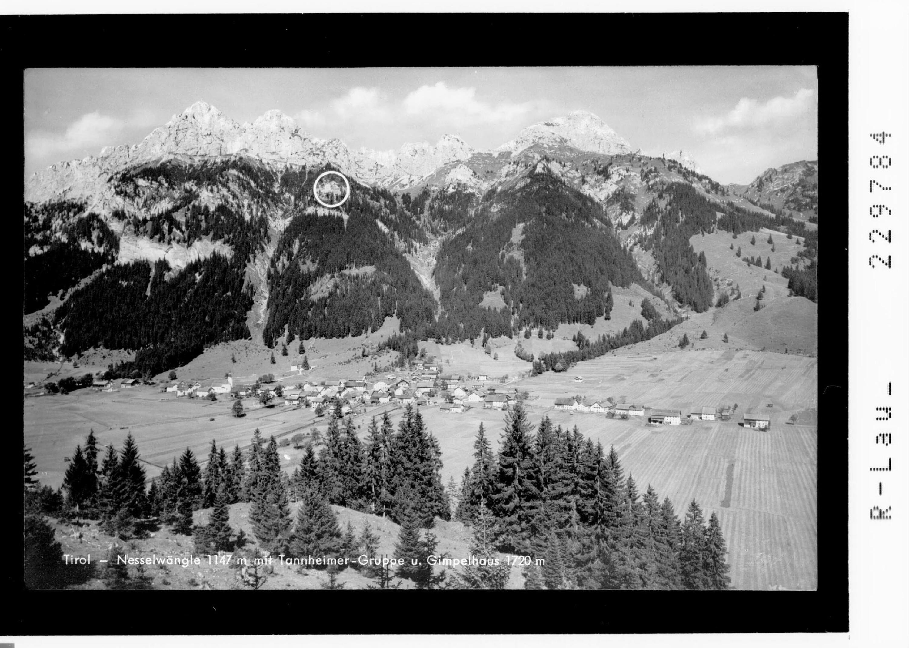 Tirol - Nesselwängle 1147 m mit Tannheimer Gruppe und Gimpelhaus 1720 m></div>


    <hr>
    <div class=