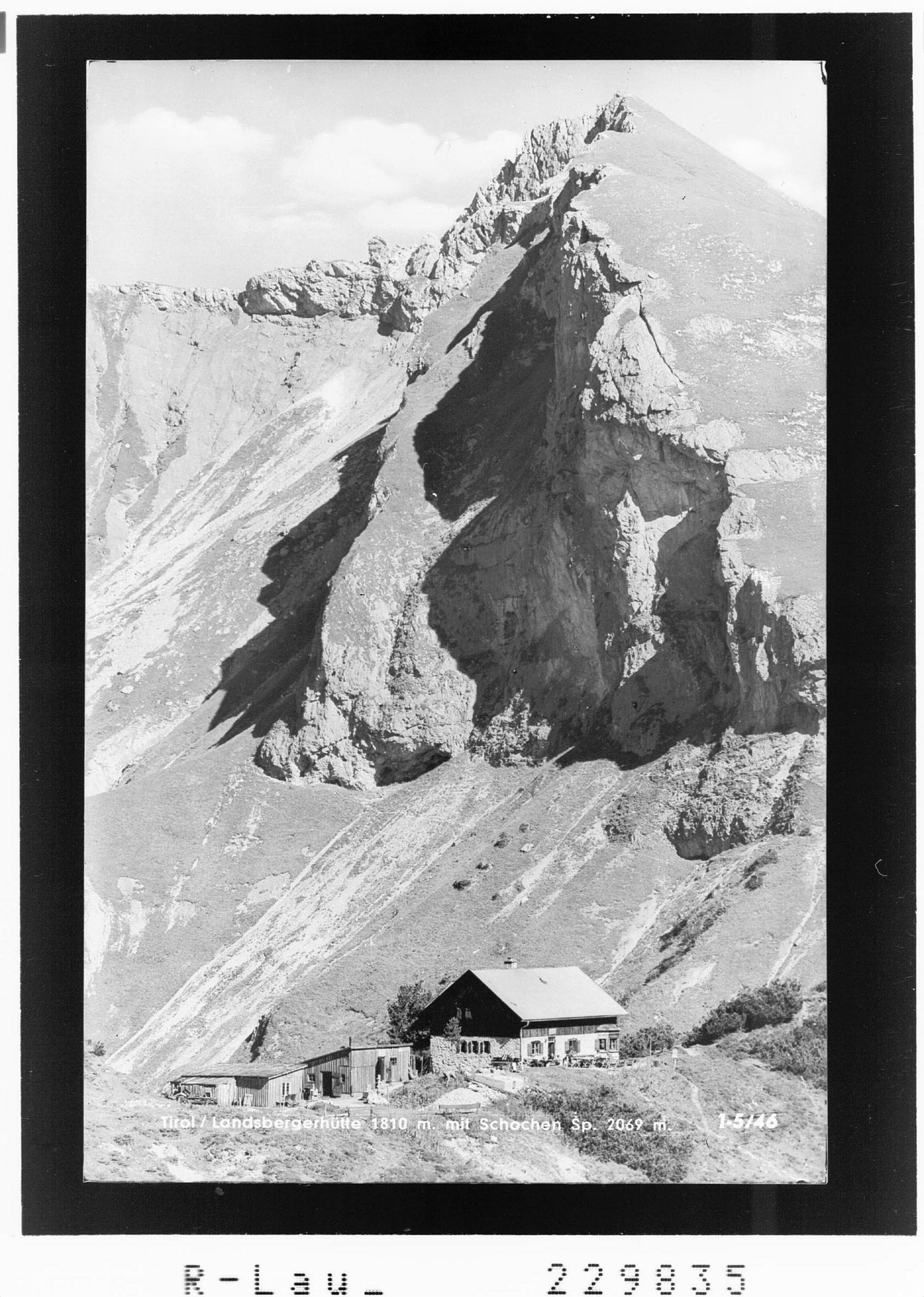 Tirol / Landsbergerhütte 1810 m mit Schochenspitze 2069 m></div>


    <hr>
    <div class=