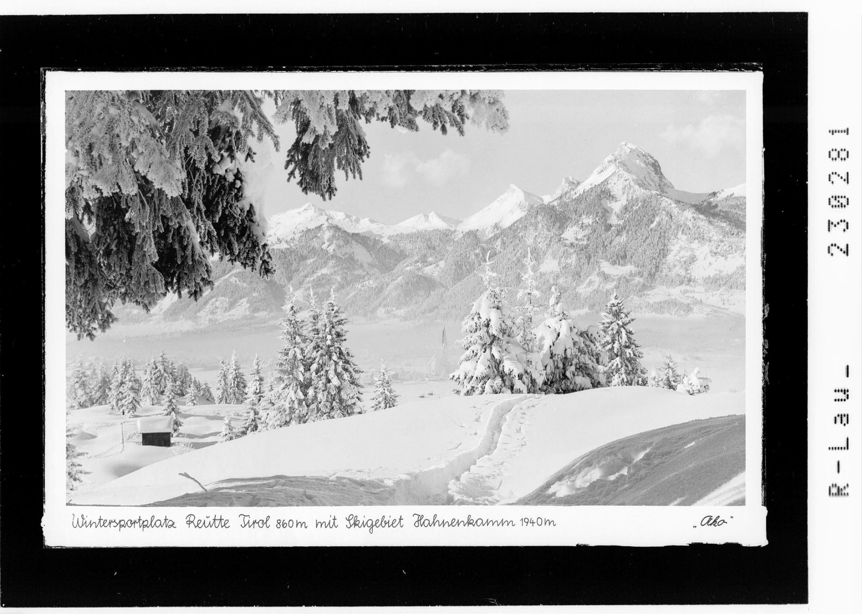 Wintersportplatz Reutte in Tirol 860 m mit Skigebiet Hahnenkamm 1940 m></div>


    <hr>
    <div class=
