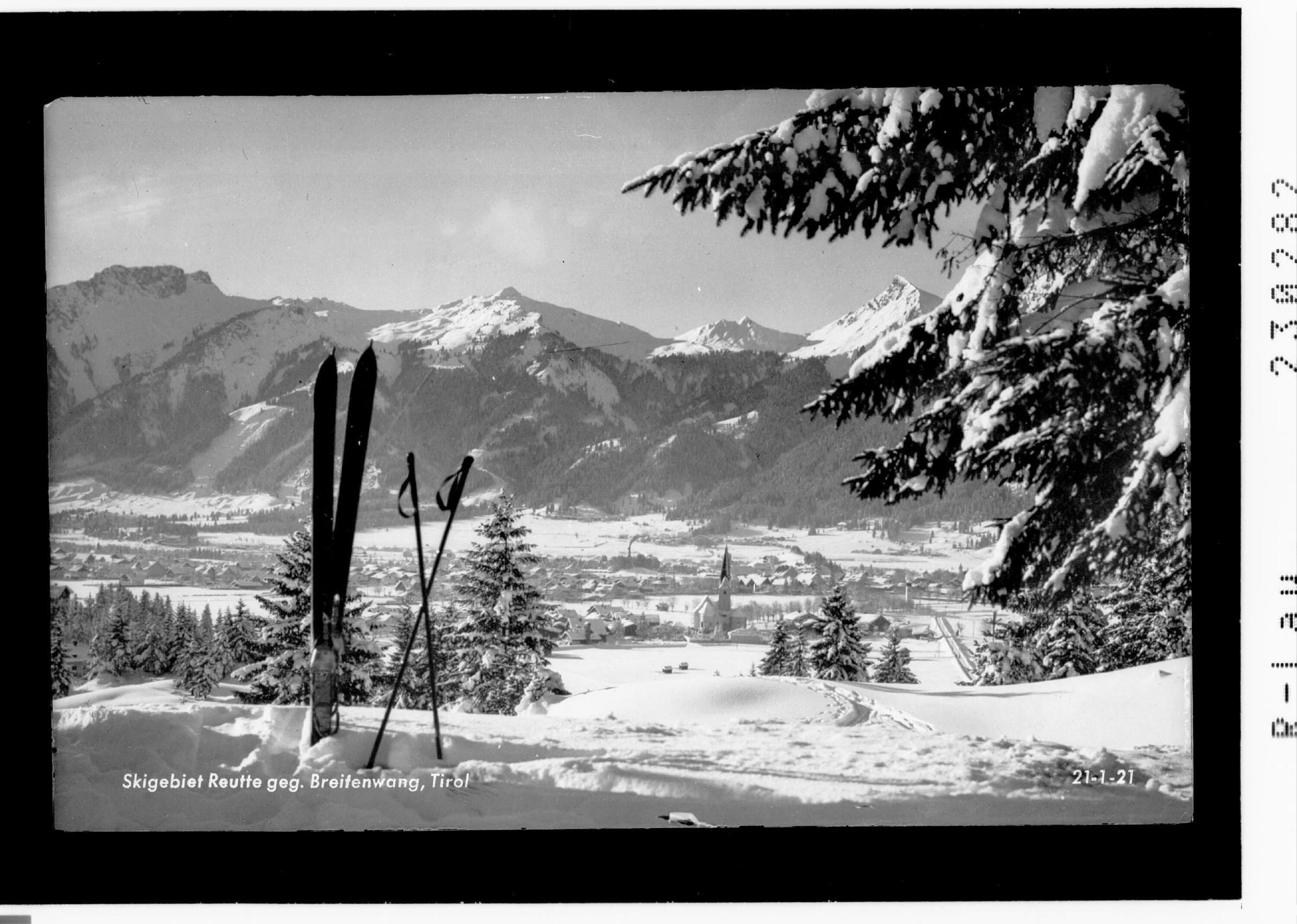 Wintersportplatz Reutte in Tirol 860 m / Blick über Breitenwang - Reutte zum Skigebiet Hahnenkamm></div>


    <hr>
    <div class=