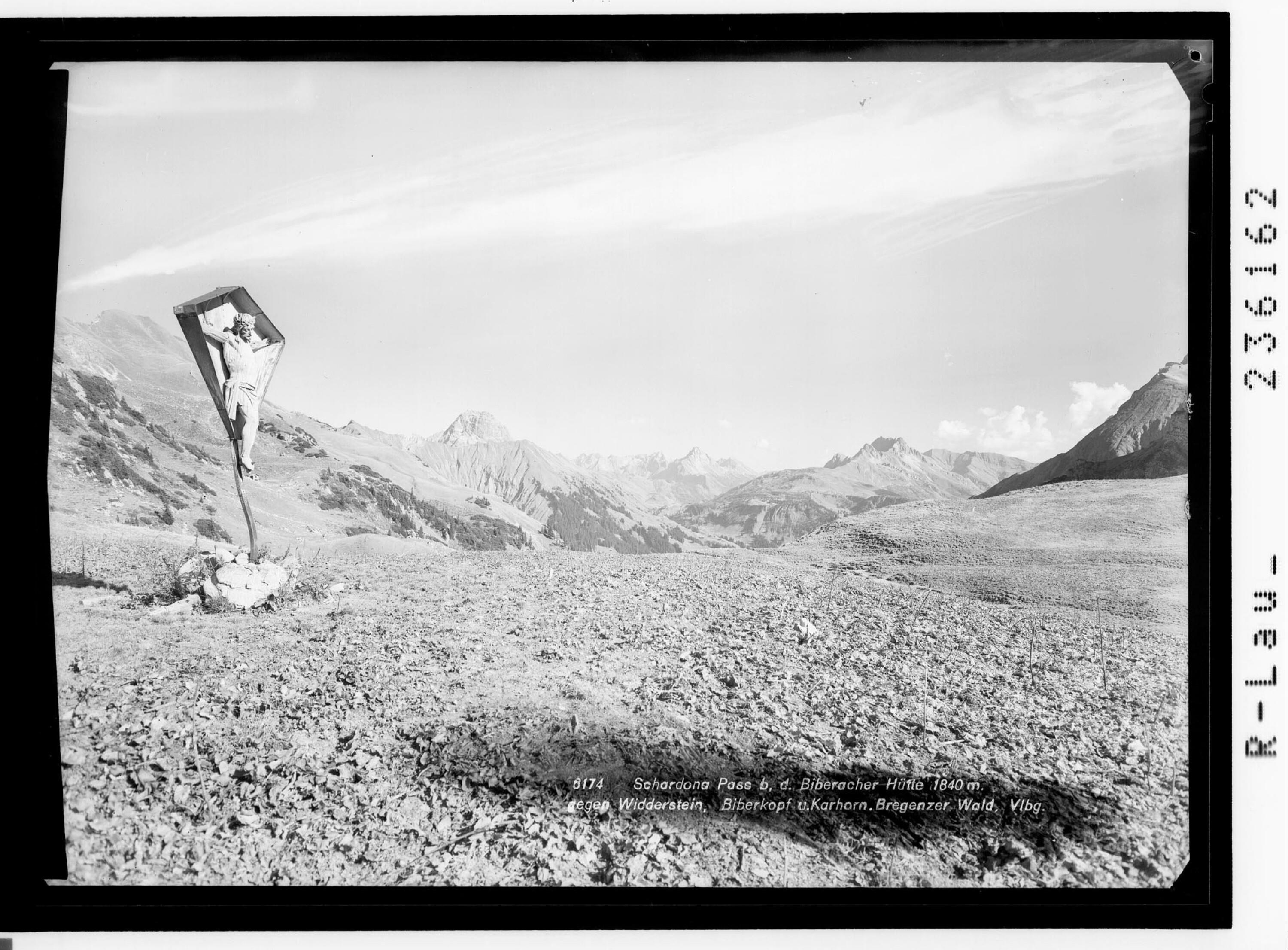 Schardonapass bei der Biberacher Hütte 1840 m gegen Widderstein - Biberkopf und Karhorn / Vorarlberg></div>


    <hr>
    <div class=