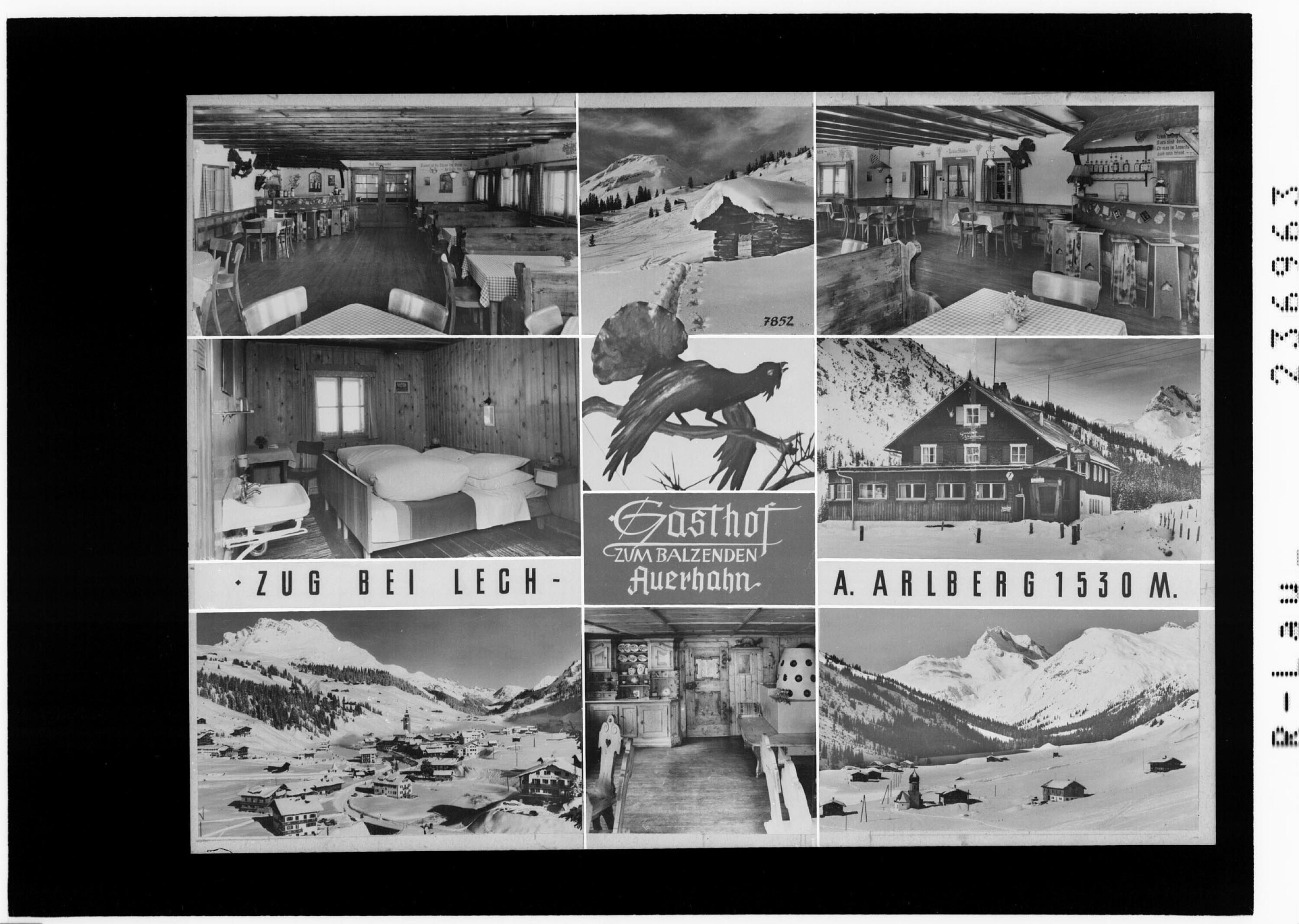 Gasthof zum Balzenden Auerhahn / Zug bei Lech am Arlberg 1530 m></div>


    <hr>
    <div class=