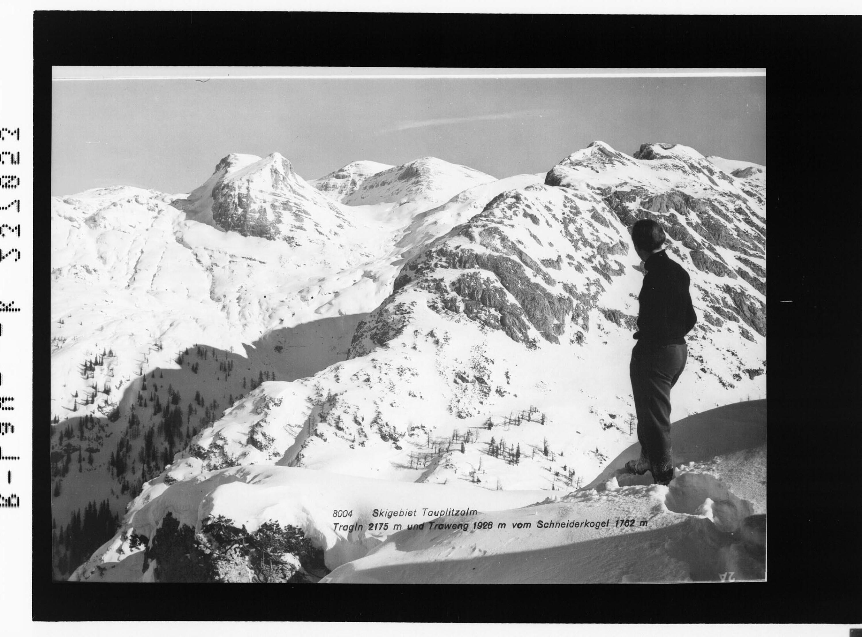 Skigebiet Tauplitzalm / Tragln 2175 m und Traweng 1928 m vom Schneiderkogel 1762 m></div>


    <hr>
    <div class=