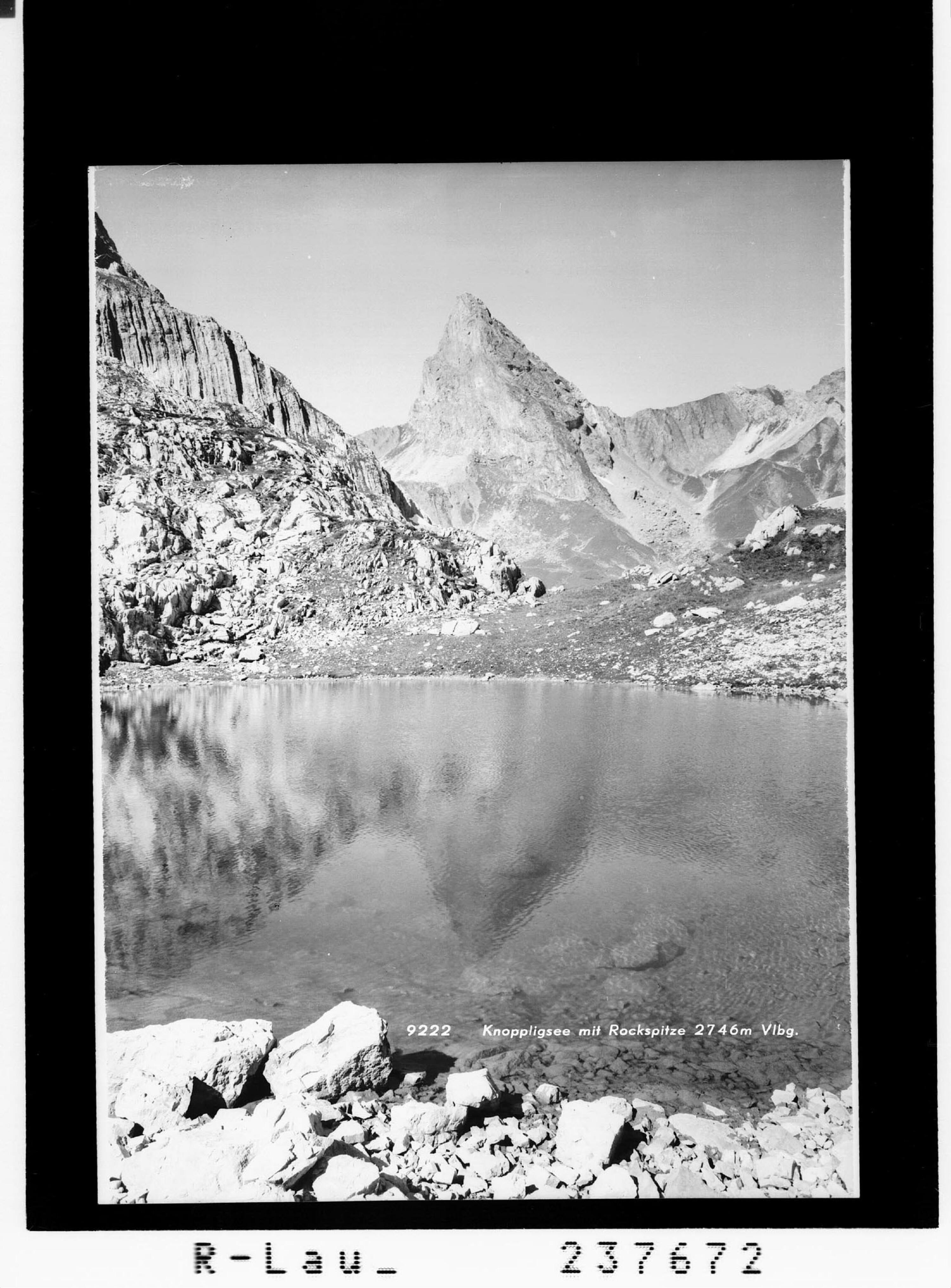 Knoppligsee mit Rockspitze 2746 m / Vorarlberg></div>


    <hr>
    <div class=