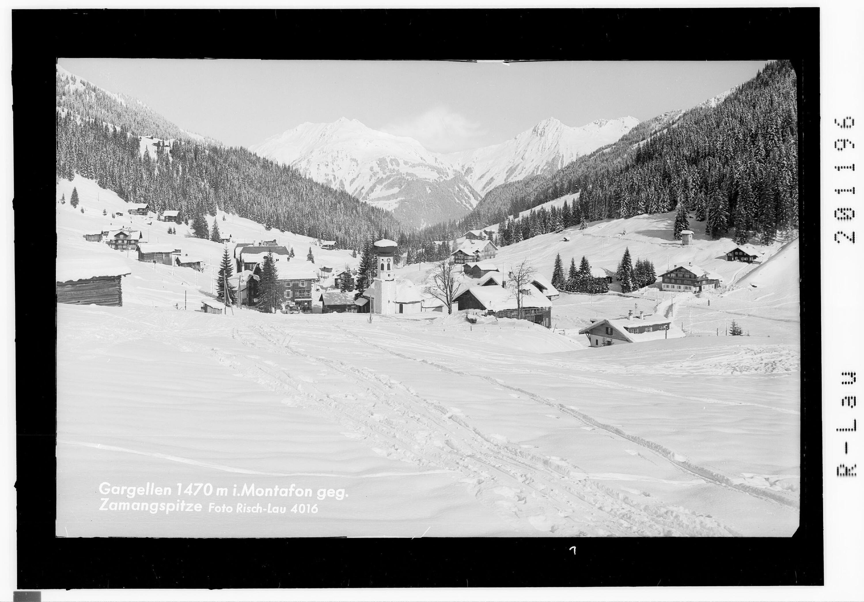 Gargellen 1470 m im Montafon gegen Zamangspitze></div>


    <hr>
    <div class=