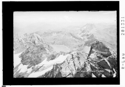 Schesaplana 2967 m gegen Lünersee von Risch-Lau