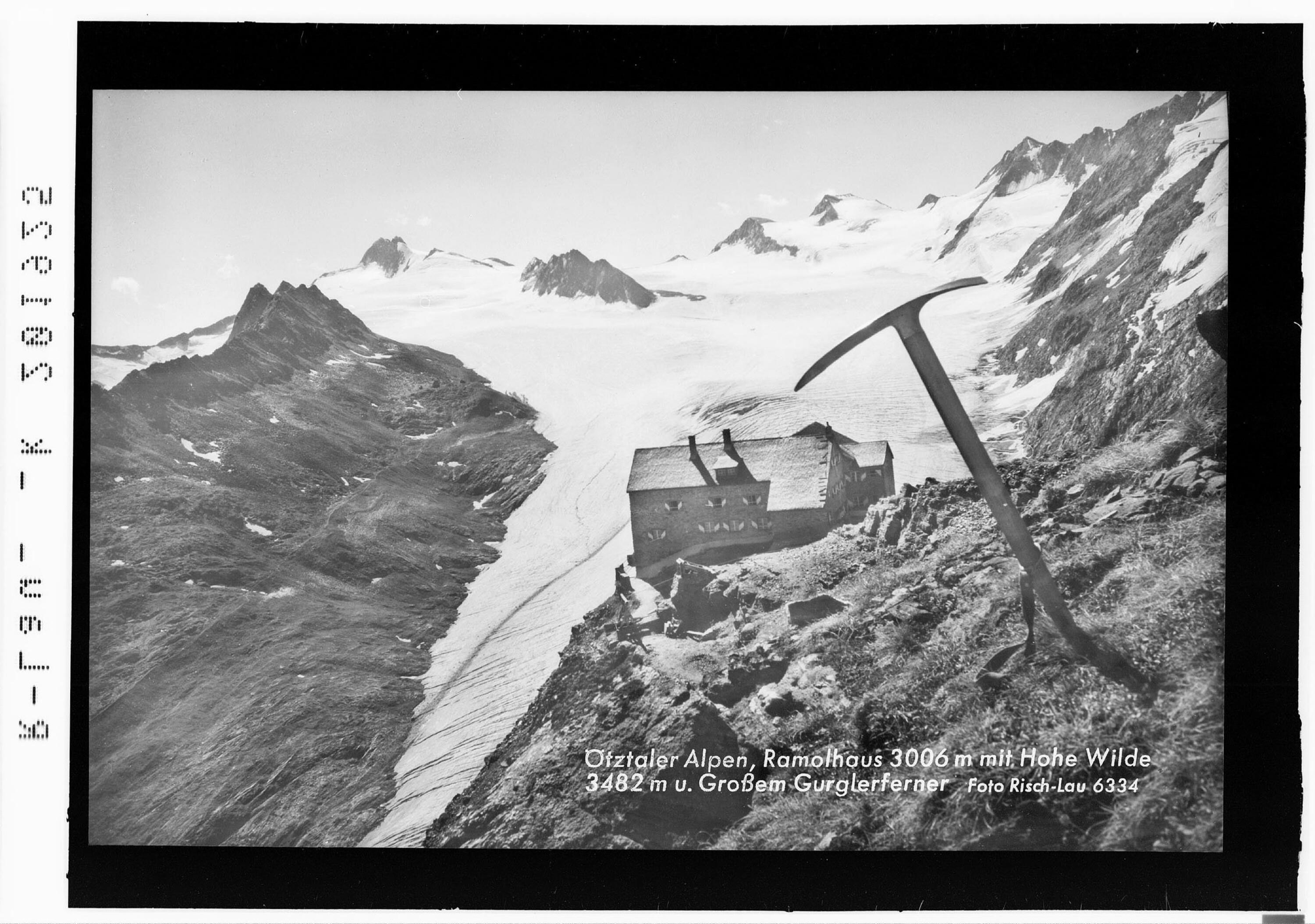 Ötztaler Alpen / Ramolhaus 3006 m mit Hohe Wilde 3482 m und Grossem Gurglerferner></div>


    <hr>
    <div class=