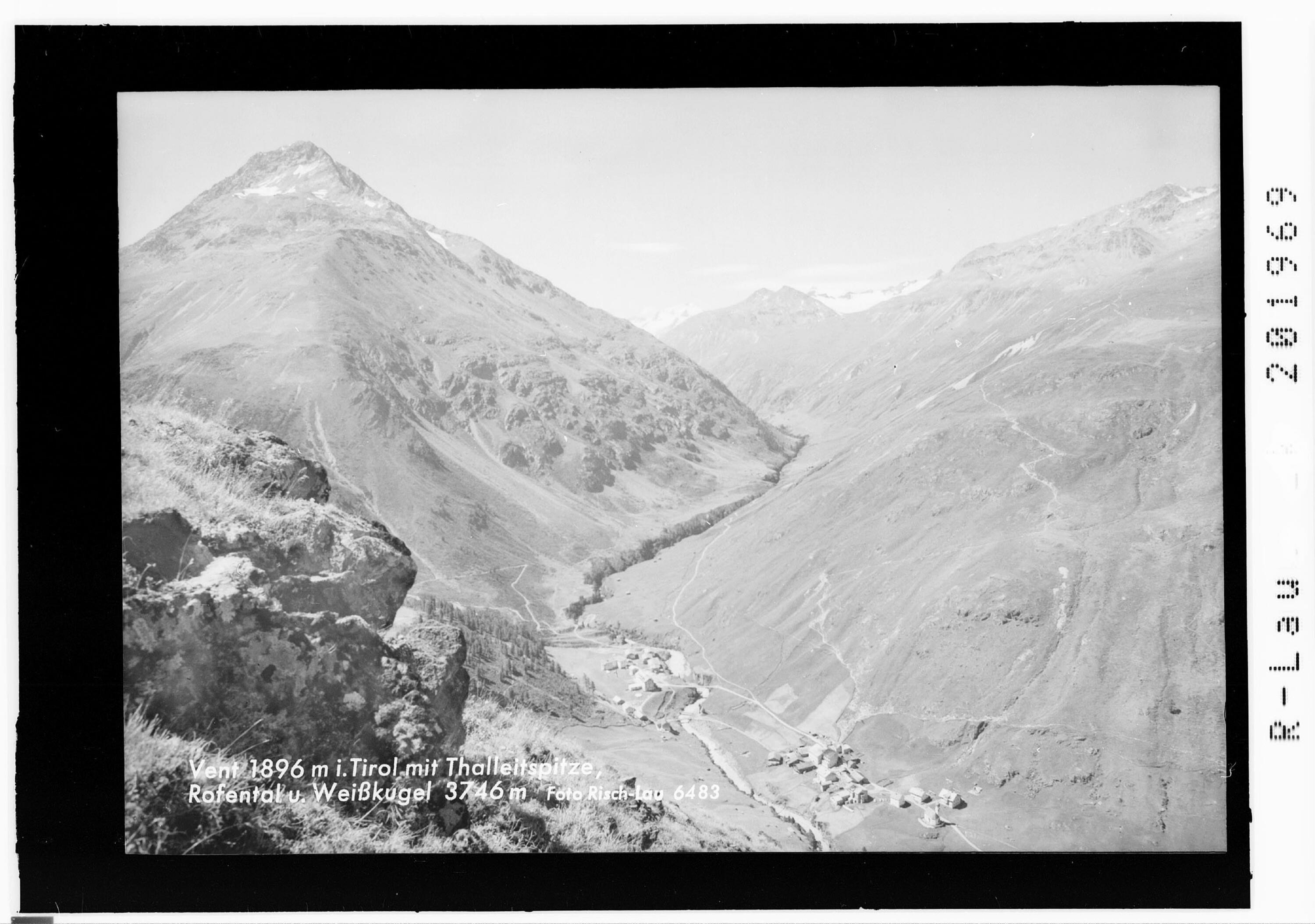 Vent 1896 m in Tirol mit Thalleitspitze - Rofental und Weisskugel 3746 m></div>


    <hr>
    <div class=