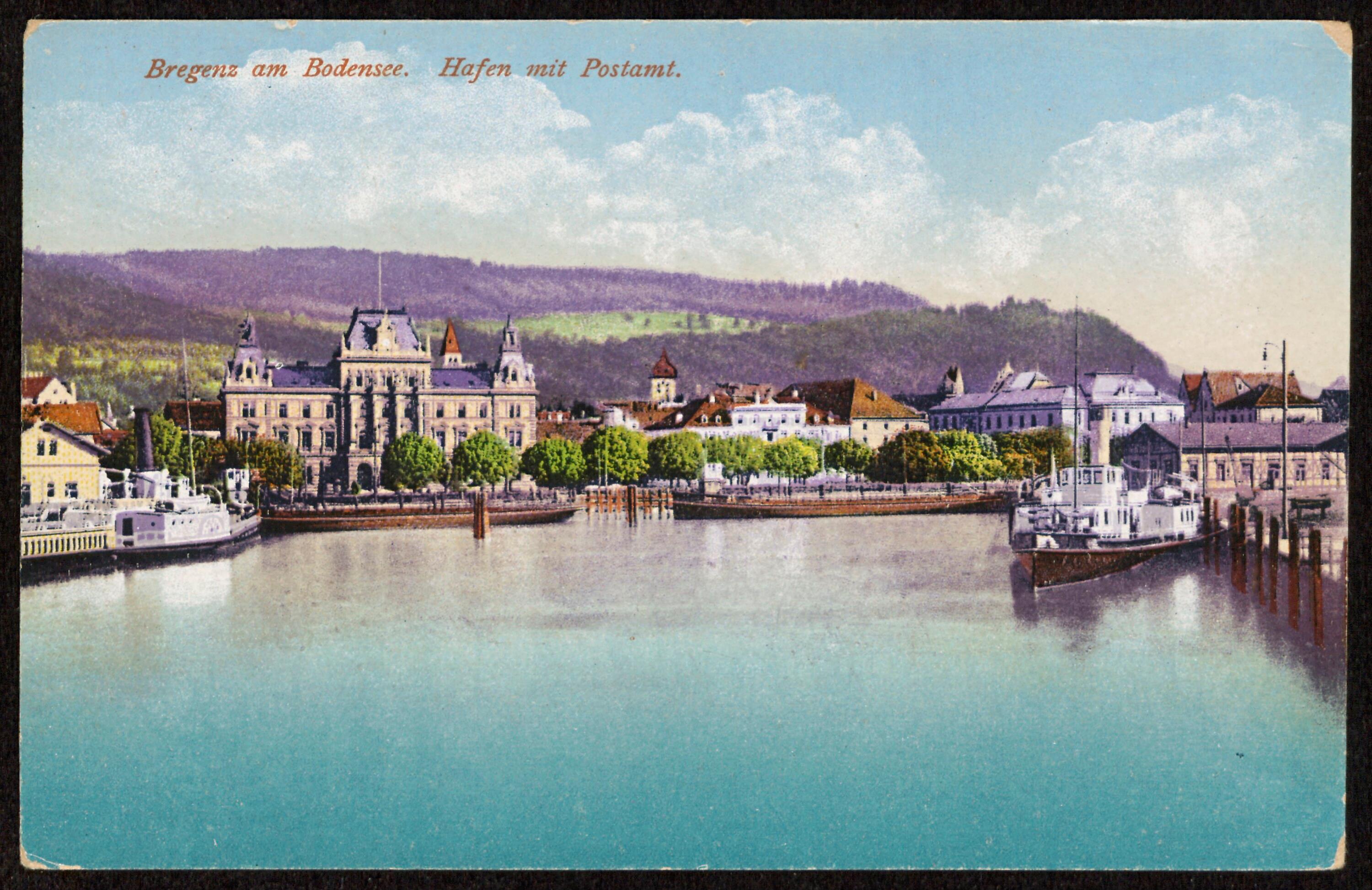 Bregenz am Bodensee. Hafen mit Postamt></div>


    <hr>
    <div class=