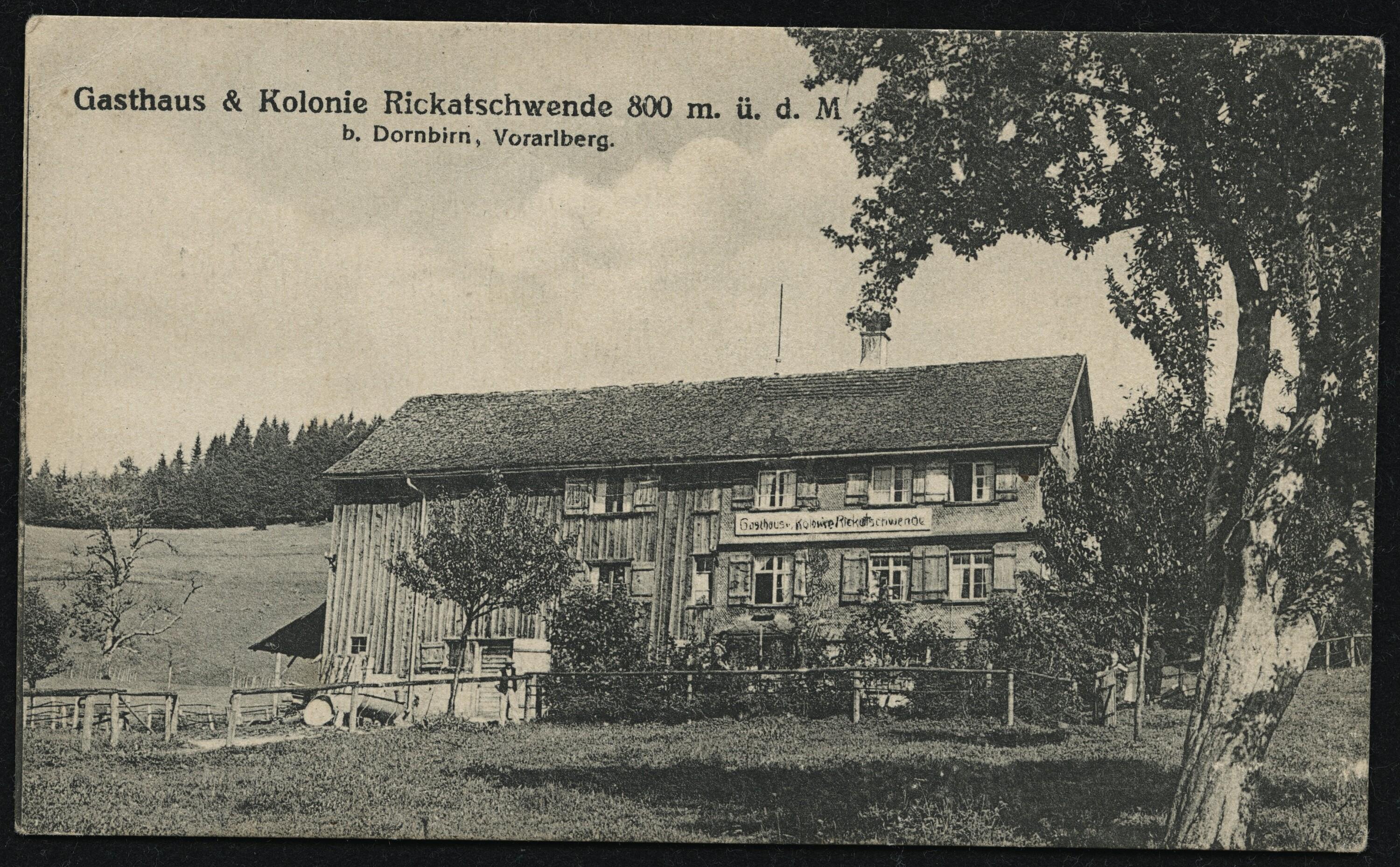 Gasthaus & Kolonie Rickatschwende 800 m. ü. d. M.></div>


    <hr>
    <div class=