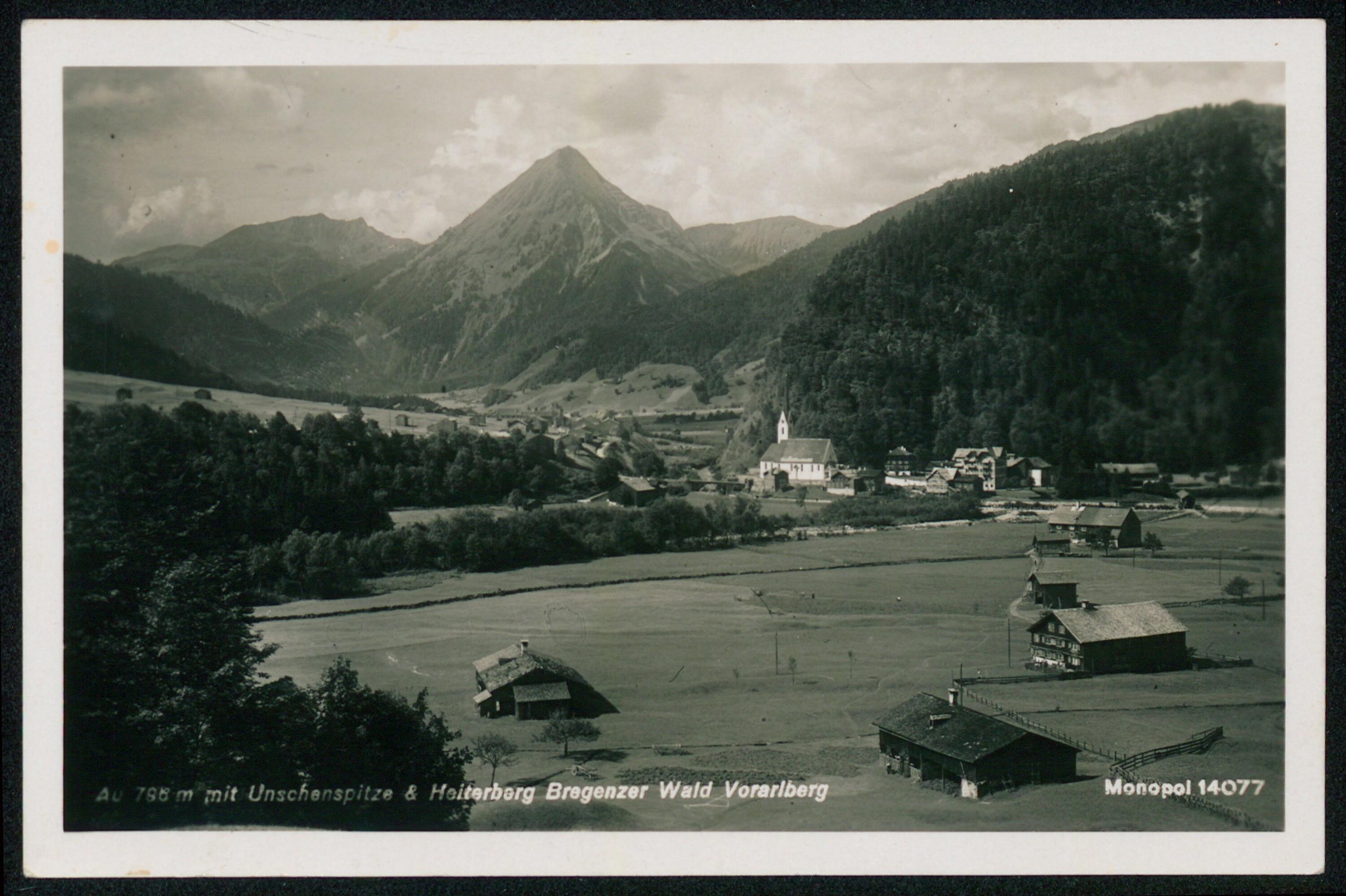 Au 796 m mit Unschenspitze & Heiterberg Bregenzer Wald Vorarlberg></div>


    <hr>
    <div class=