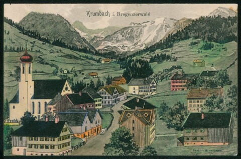Krumbach i. Bregenzerwald von Spezialhaus für Ansichtskarten, Pernat Hans