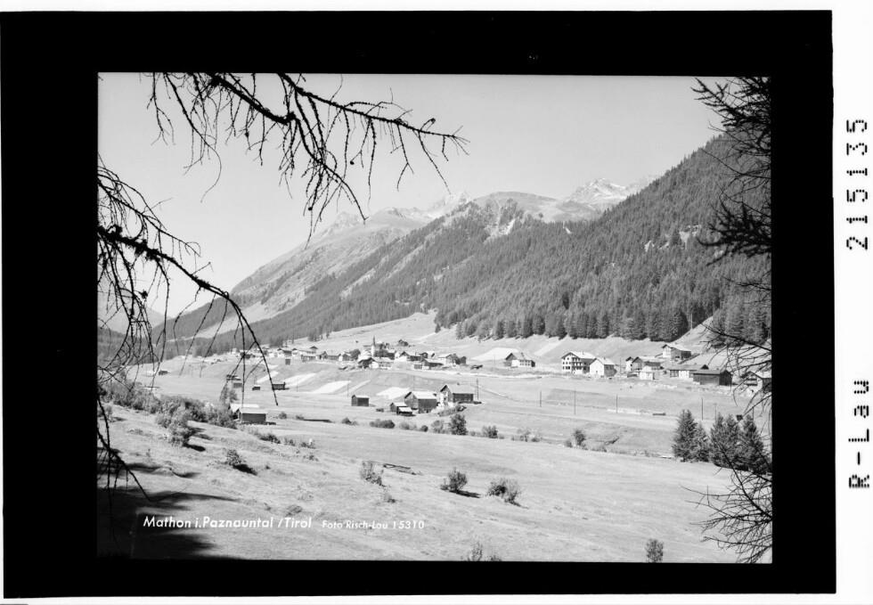 Mathon im Paznauntal / Tirol