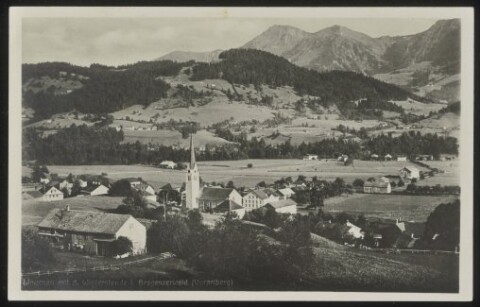 Lingenau mit d. Winterstaude i. Bregenzerwald (Vorarlberg)