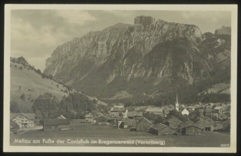 Mellau am Fuße der Canisfluh im Bregenzerwald (Vorarlberg)