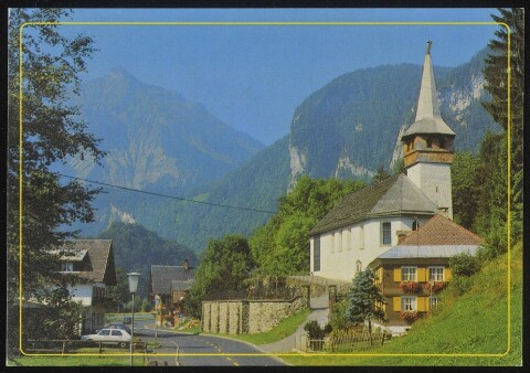 [Reuthe] : [Reuthe, 700 m - Bregenzerwald Kirche St. Jakobus älteste Kirche des Hinter-Bregenzerwaldes ...]