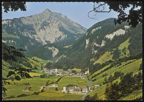 [Reuthe] : [Moorbad Reuthe, Bregenzerwald mit Hangspitze, 1746 m ...]