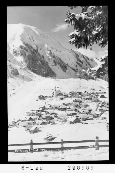 Berwang in Tirol 1336 m mit Hönig