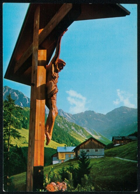 [Au] : [Au - Bregenzerwald, 791 m, auf der Alpe Boden Blick gegen Zitterklapfen, 2403 m ...]