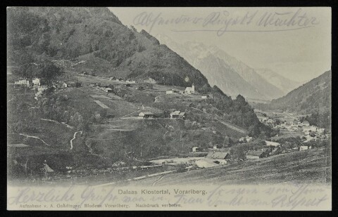 Dalaas Klostertal, Vorarlberg : [Correspondenz-Karte ...]