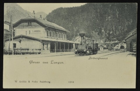 [Klösterle] Gruss aus Langen : Arlbergtunnel : [Correspondenz-Karte ...]