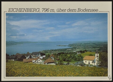 Eichenberg, 796 m, über dem Bodensee : [Eichenberg, 796 m mit Insel Lindau und dem Bodensee Vorarlberg, Österreich ...]