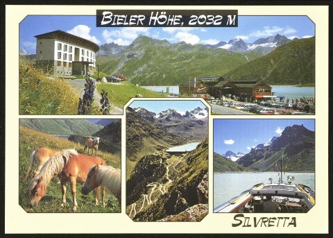 [Gaschurn Partenen] Silvretta : Bieler Höhe, 2032 m : [Silvretta, Bielerhöhe, 2032 m mit Silvretta-Hochalpenstraße Vorarlberg und Tirol, Österreich ...]