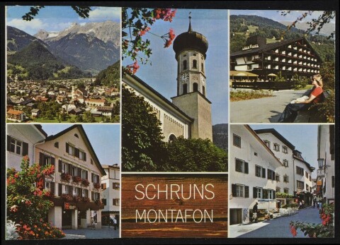 Schruns : Montafon : [Schruns im Montafon mit Fußgängerzone und Hotel Löwen Vorarlberg, Österreich ...]