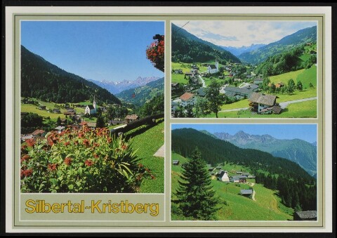 Silbertal-Kristberg : [Silbertal 889 m - Kristberg 1443 m Montafon - Vorarlberg ...]