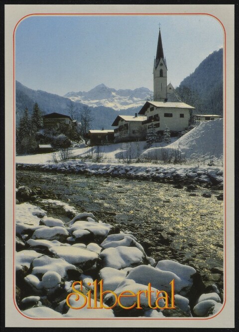 Silbertal : [Silbertal im Montafon, 889 m, gegen Silbertaler Lobspitze Vorarlberg, Österreich ...]