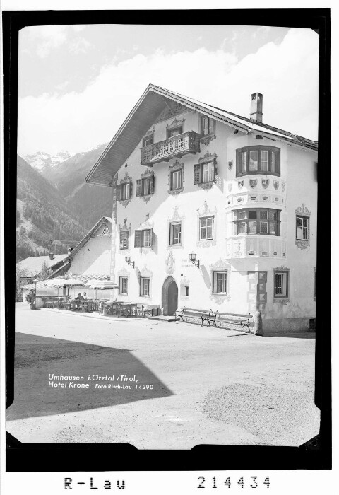 Umhausen im Ötztal / Tirol, Hotel Krone