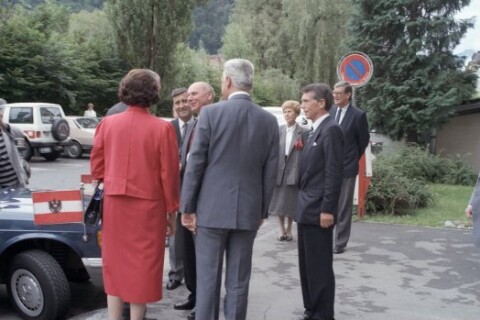 Besuch Bundespräsident Waldheim, Landesgericht Feldkirch