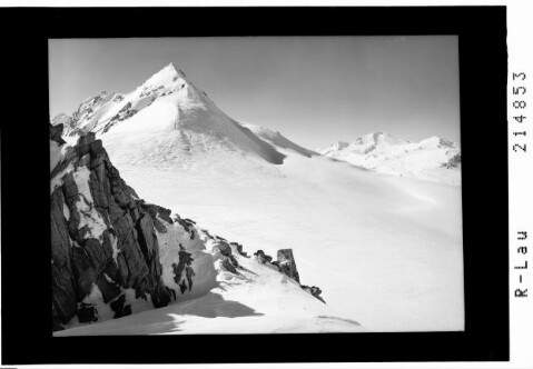 Ötztaler Alpen : Fineilspitze 3516 m und Weisskugel 3746 m