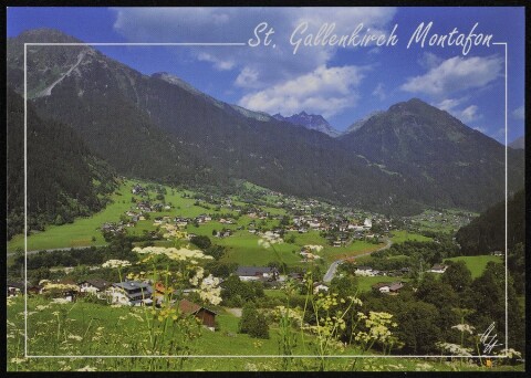St. Gallenkirch Montafon : [St. Gallenkirch im Montafon gegen Valschavieler Maderer, 2769 m Vorarlberg, Österreich ...]